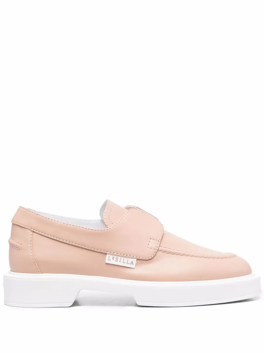 two-tone leather loafers 1