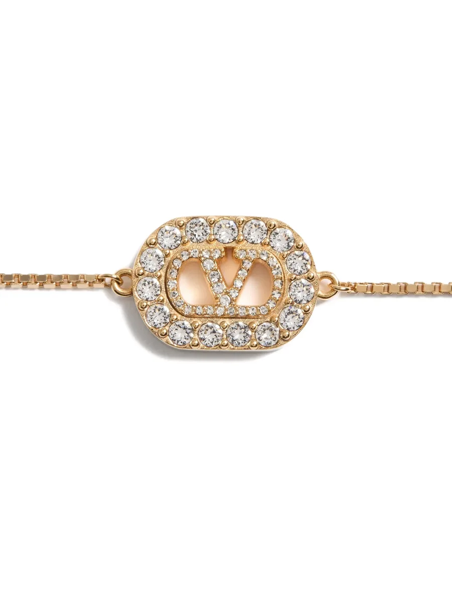 браслет с логотипом VLogo Signature и кристаллами Swarovski 7