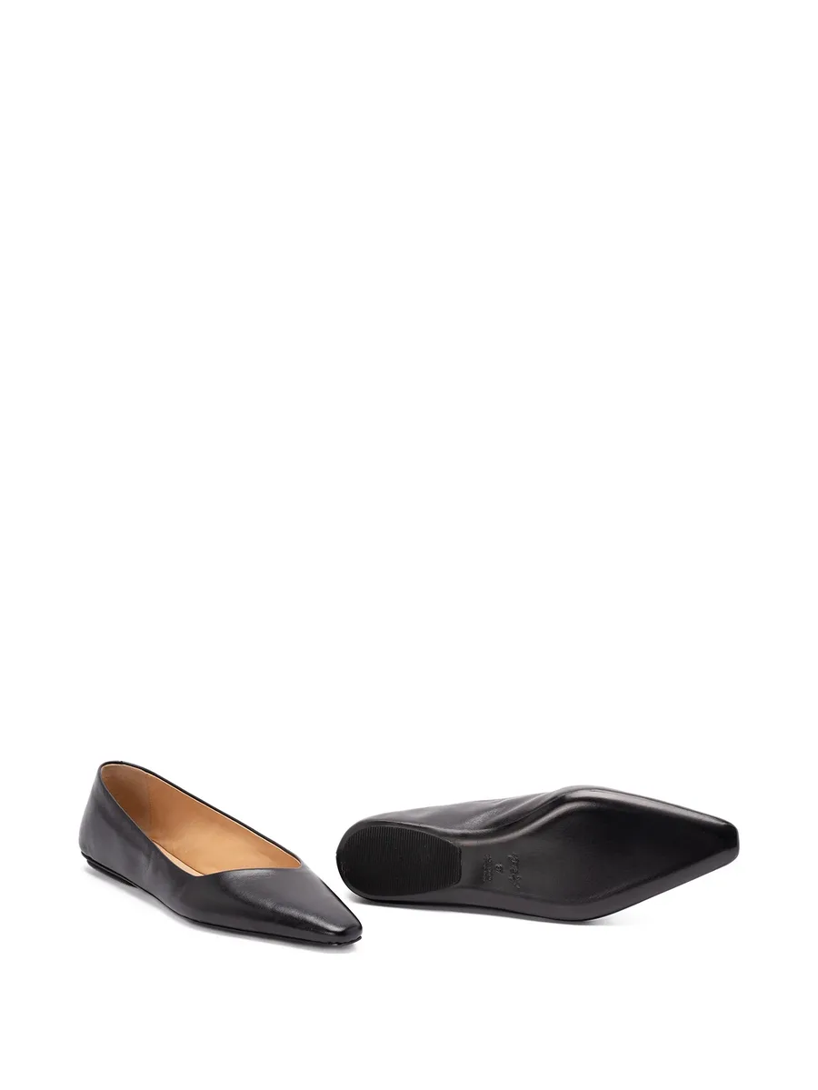 pointed-toe leather ballet flats 6