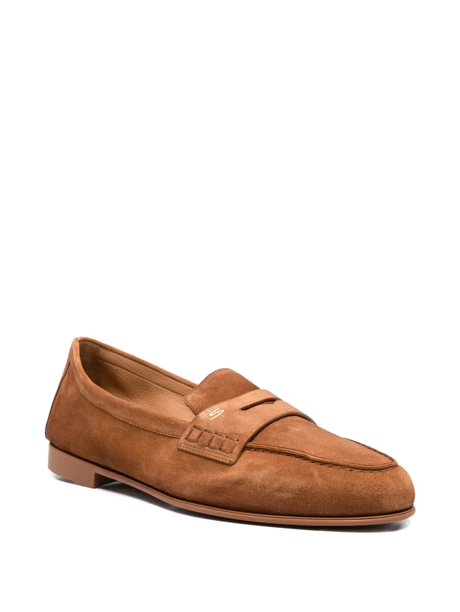 penny-strap suede loafers 4