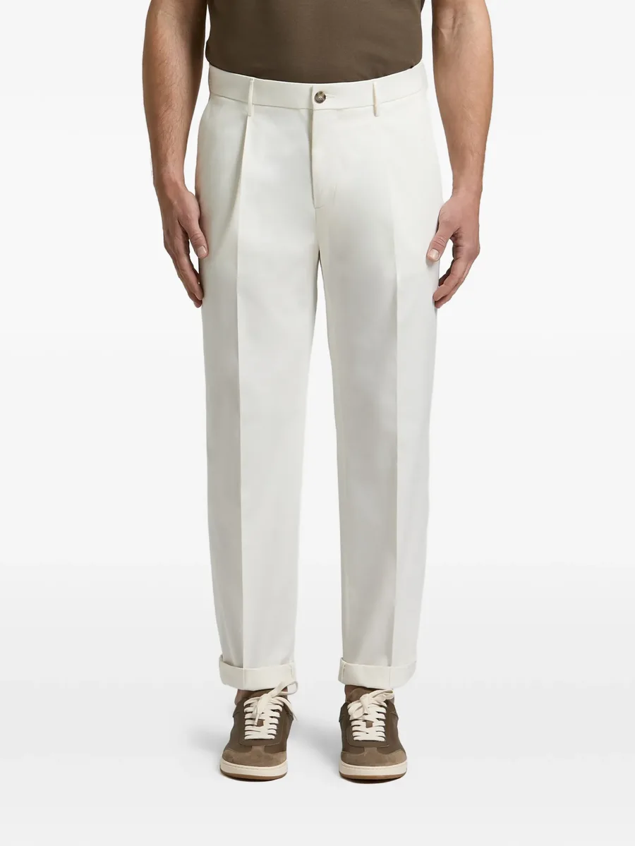 pleated turn-up trousers 2
