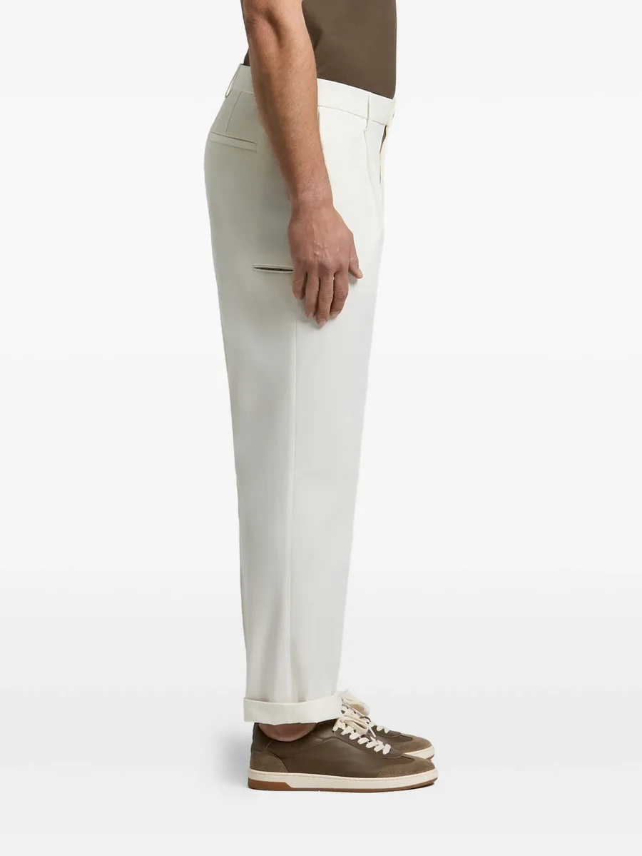 pleated turn-up trousers 4