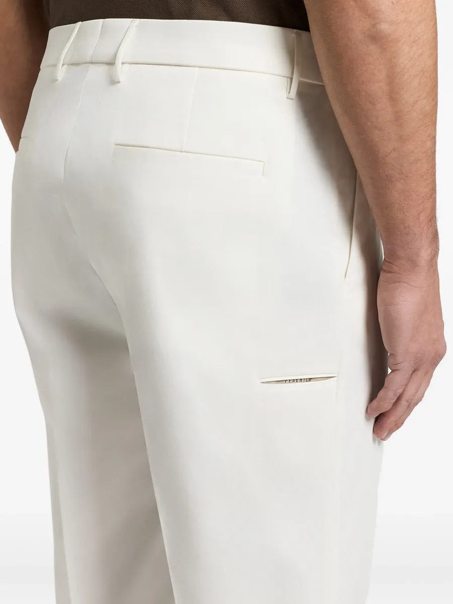 pleated turn-up trousers 7