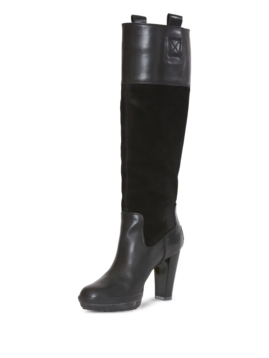 pre-owned 100mm leather boots 2
