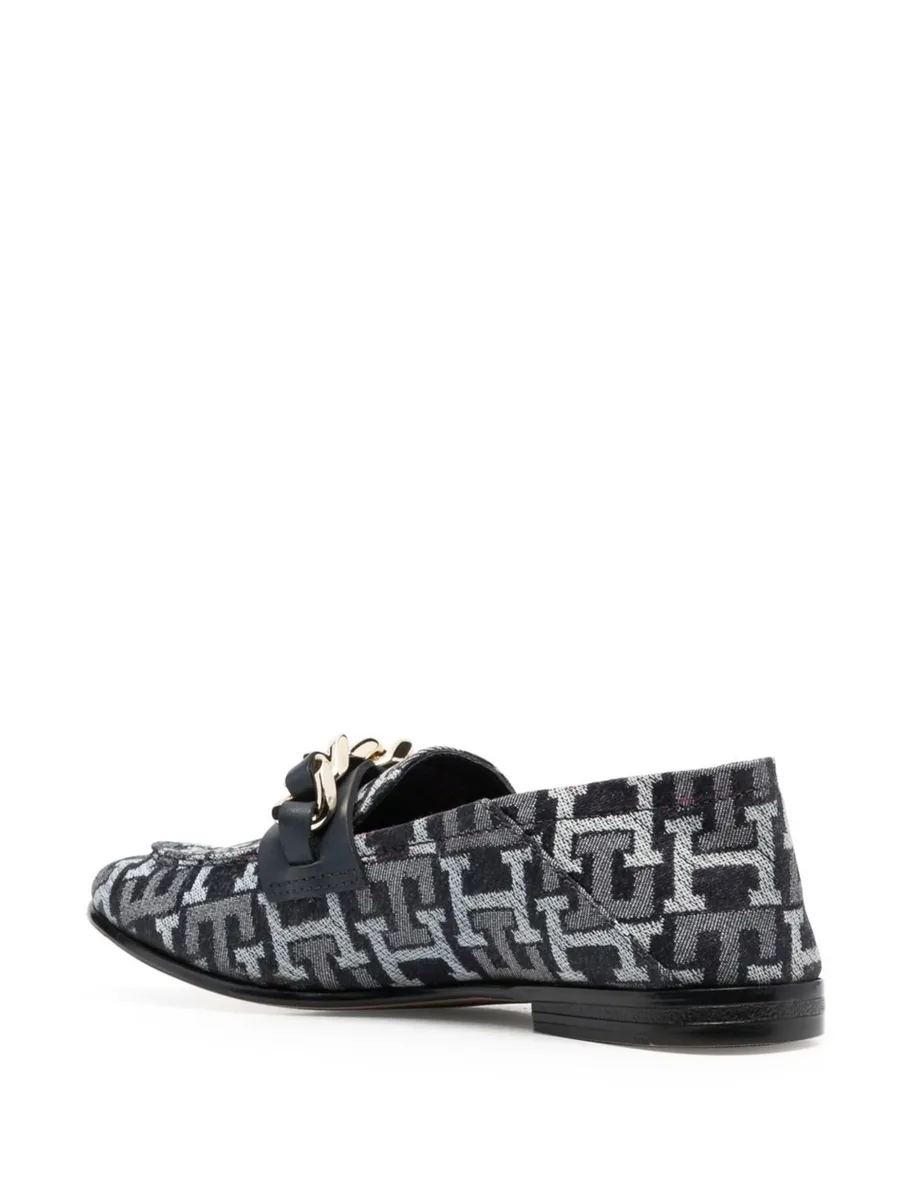 logo-jacquard loafers 6