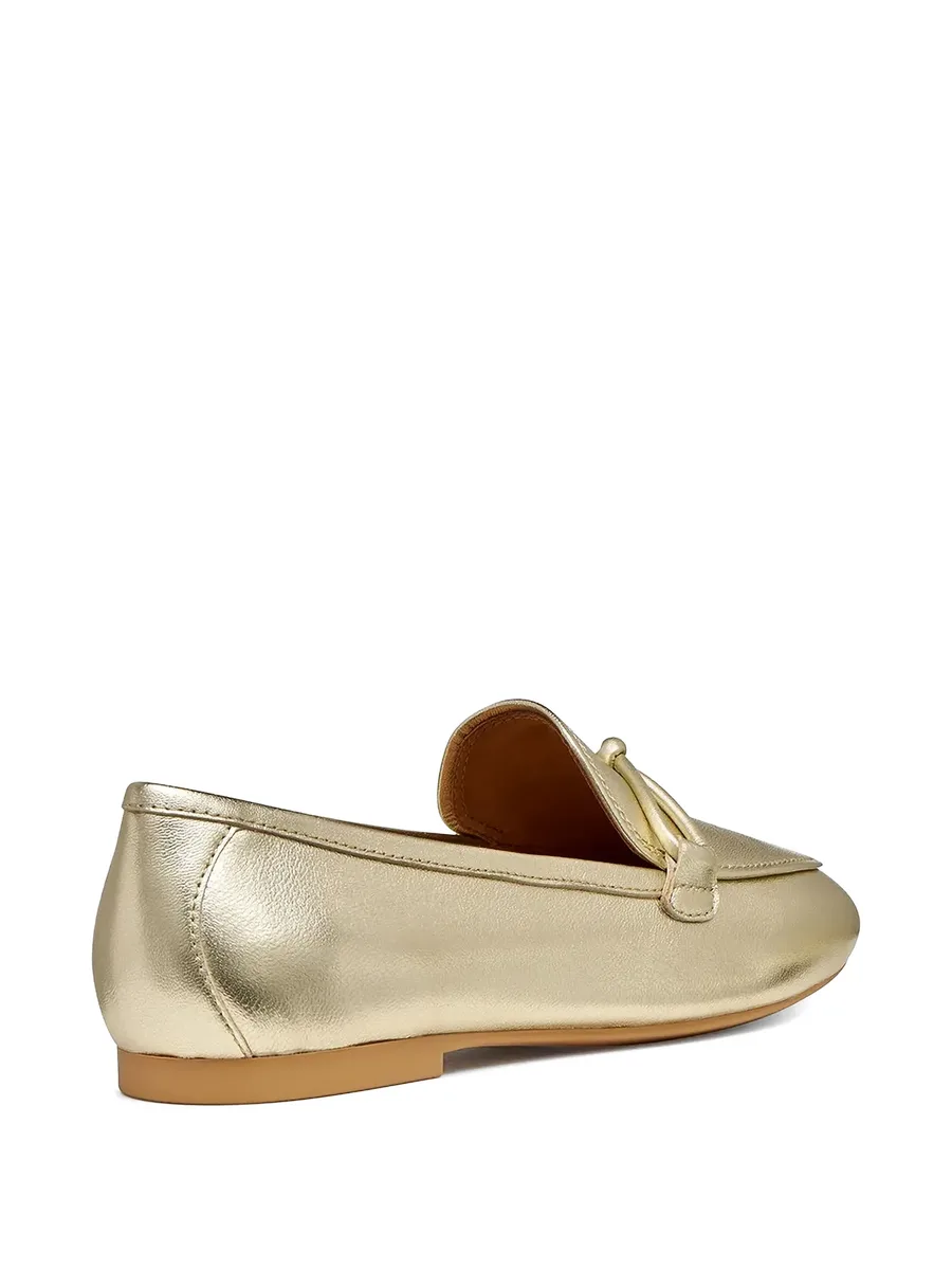 New Palmaria metallic-finish knot-detail loafers 5