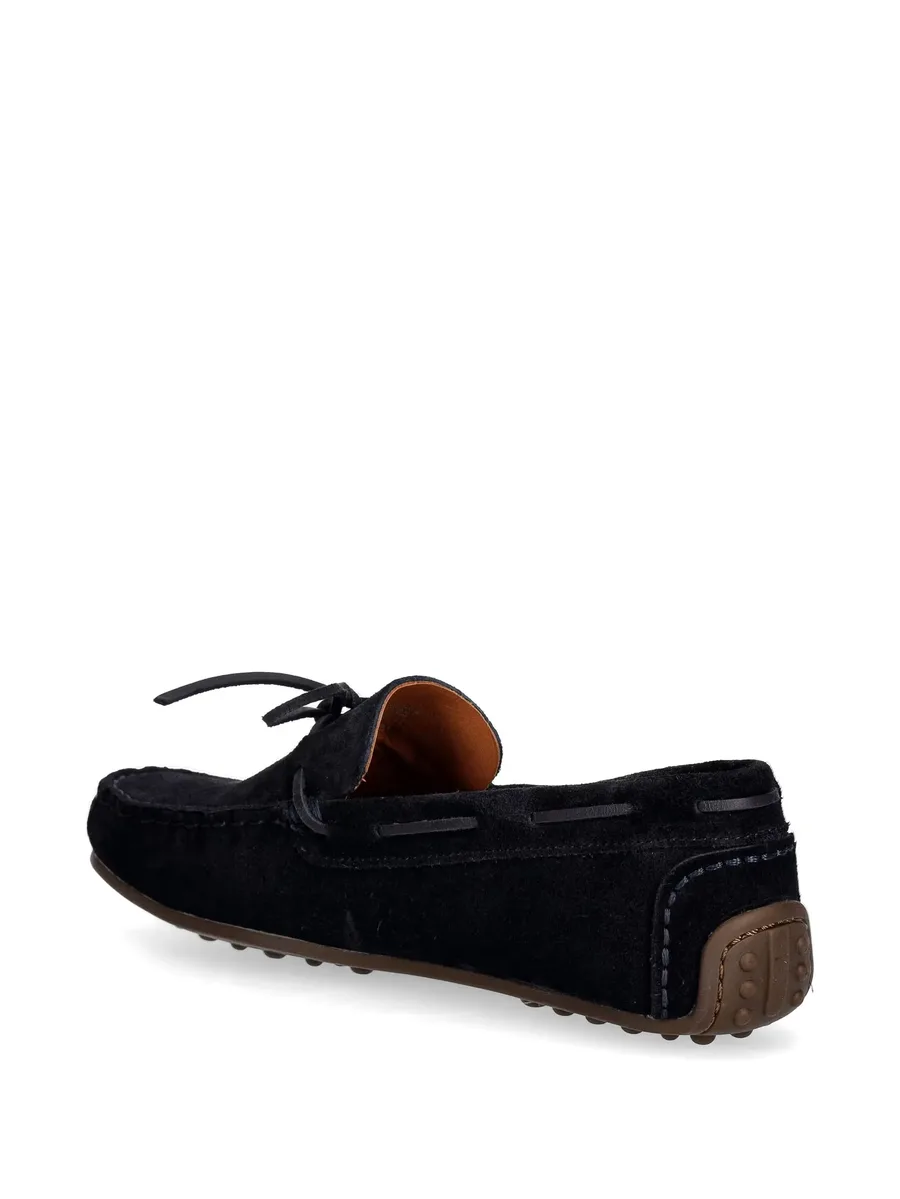 Larissa bow-detail suede loafers 7