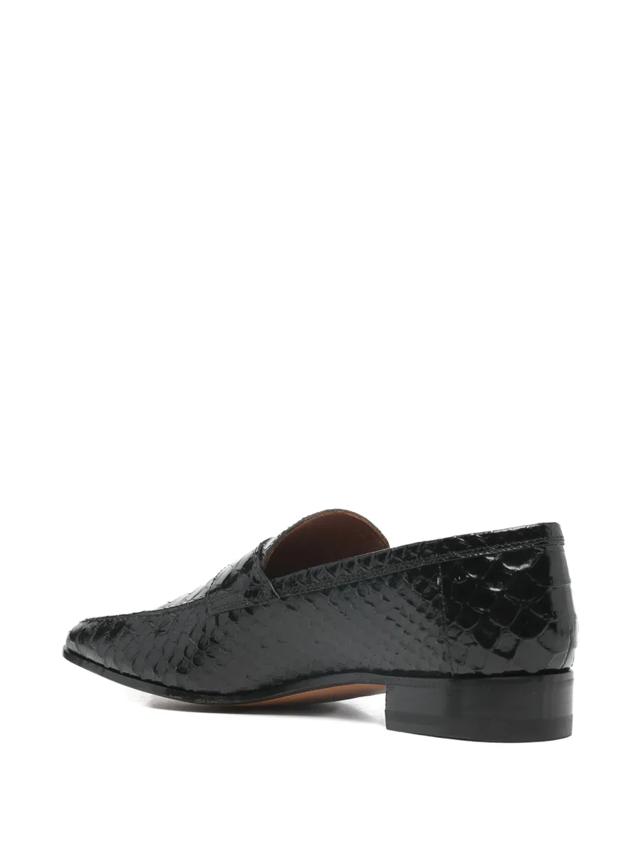 Alain reptile-effect loafers 5