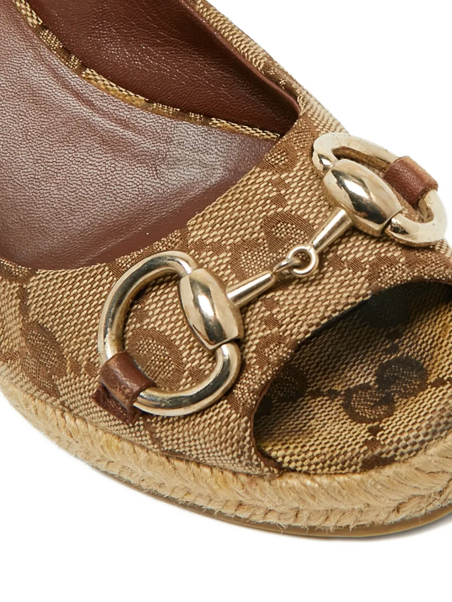 canvas horsebit espadrille pumps 5