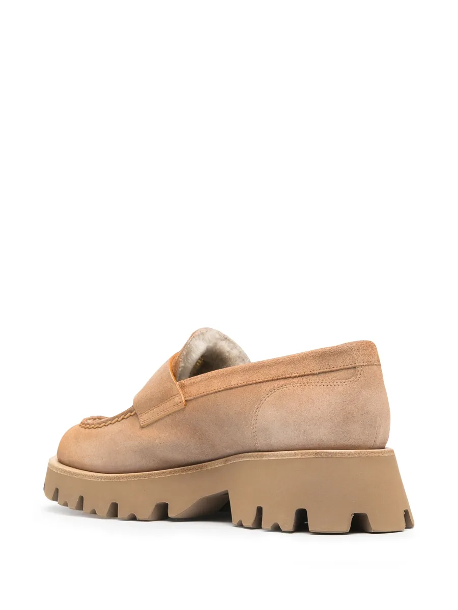 penny slot suede loafers 6