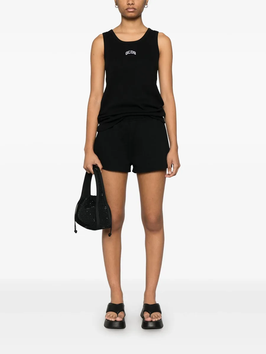 logo-embroidered tank top 3