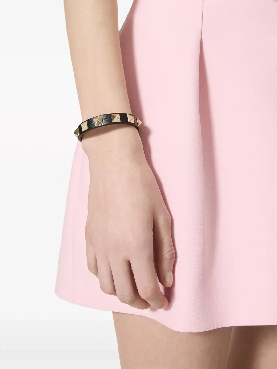 кожаный браслет Rockstud 10