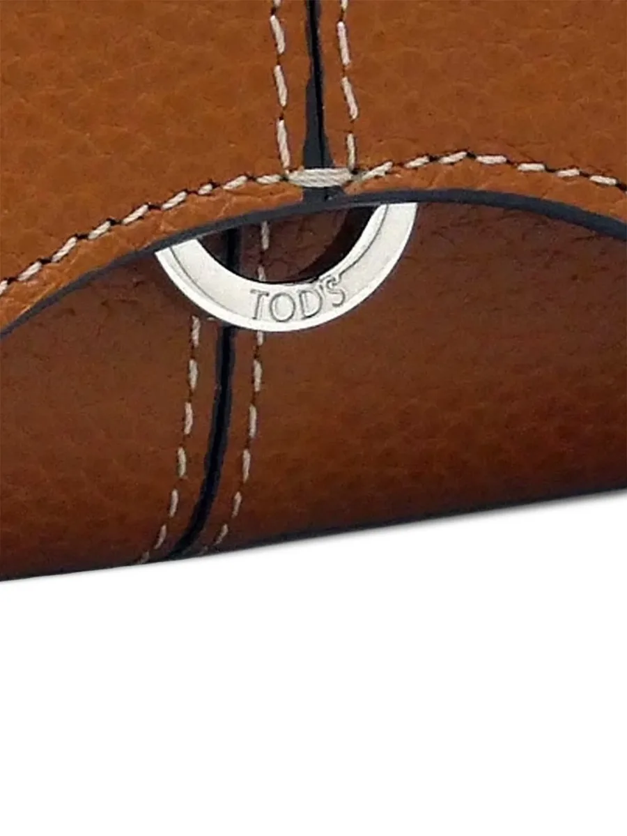 кошелек из зернистой кожи с логотипом 7