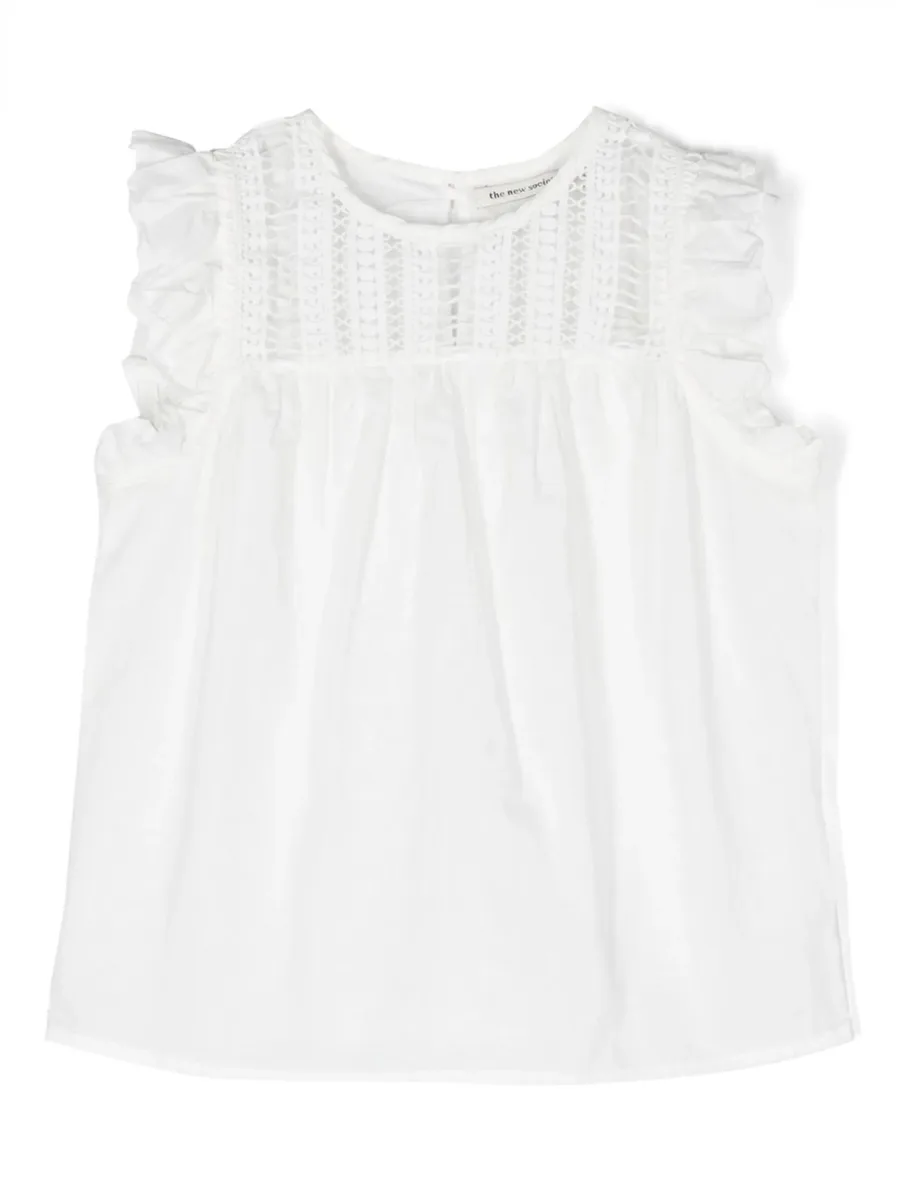 ruffle-detail sleeveless blouse 2