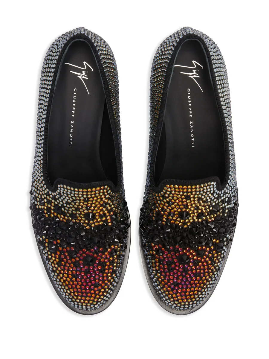 Matildha crystal-embellished loafers 7
