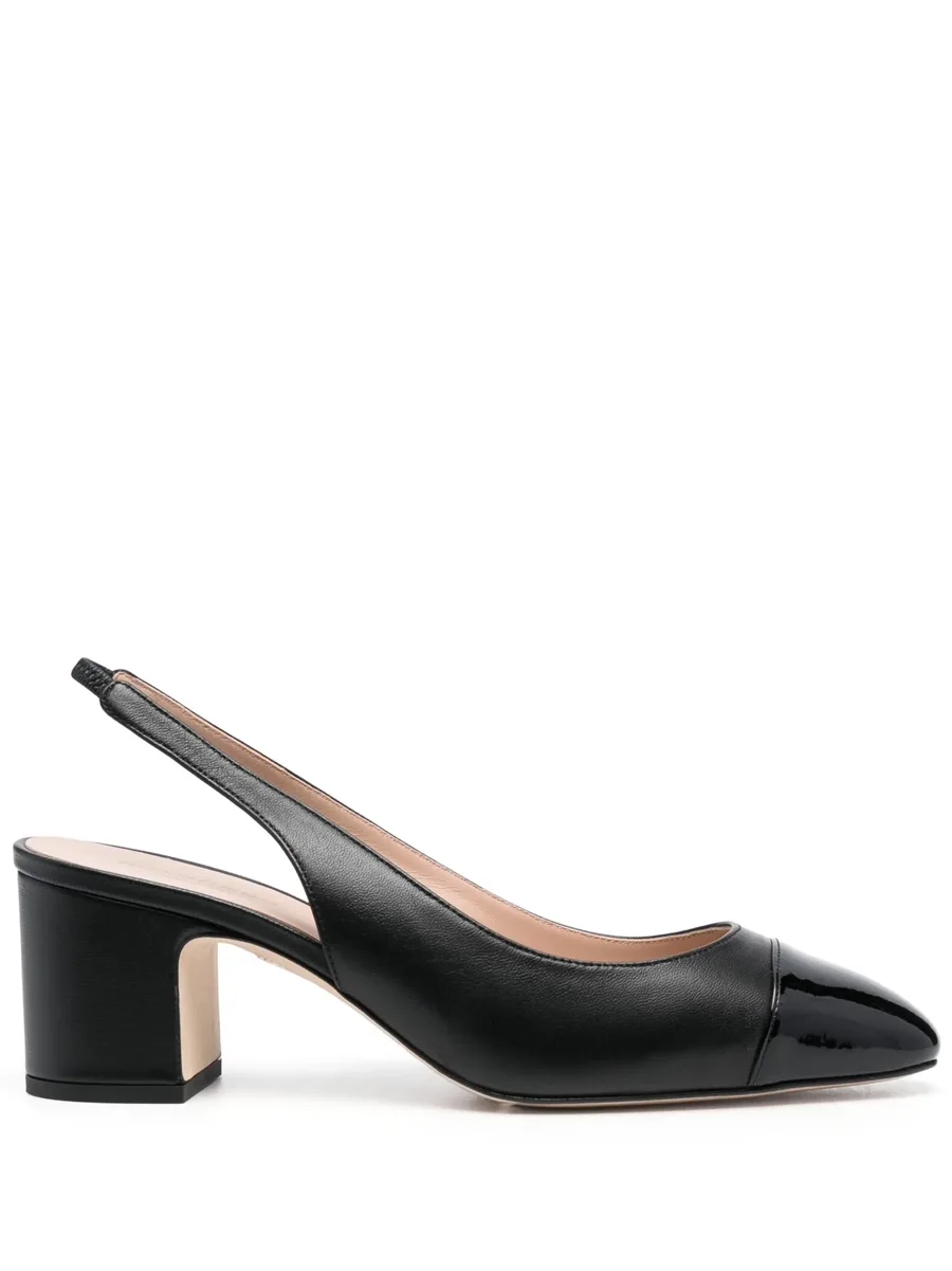 65mm leather slingback pumps 2