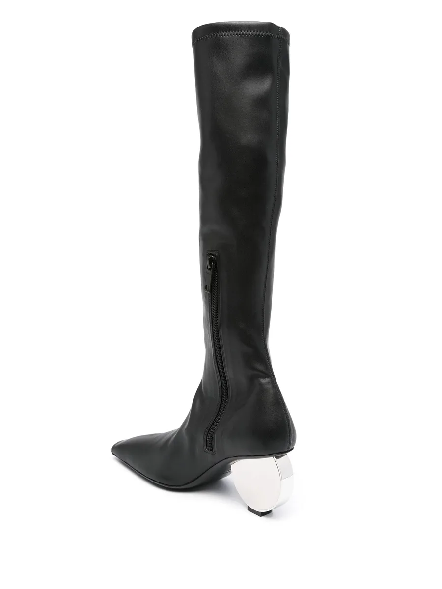 Circle 90mm faux-leather knee-high boots 5