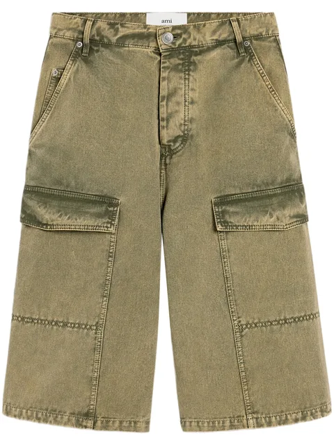 wide-leg Bermuda shorts