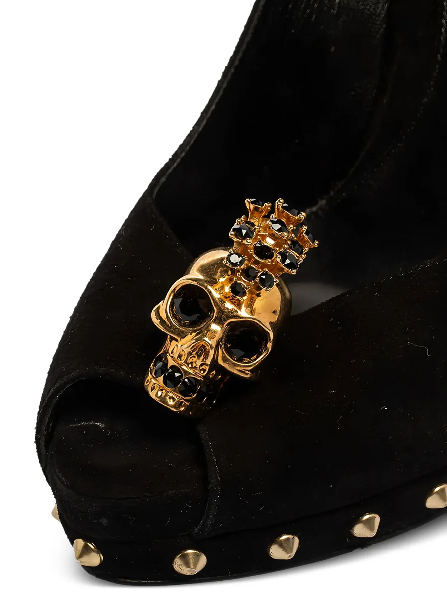 135mm skull-embellished pumps 14