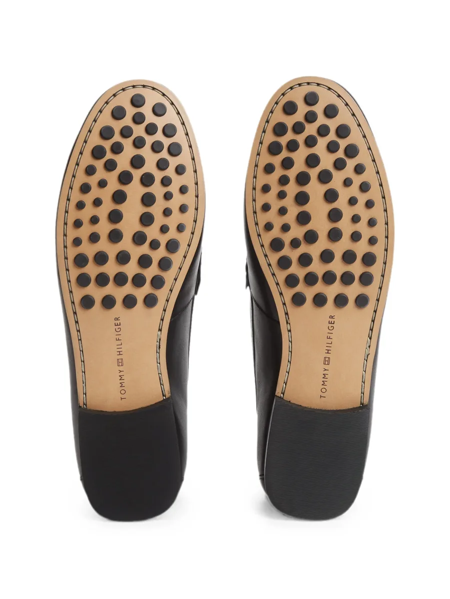 TH Monogram logo-plaque leather penny loafers 10