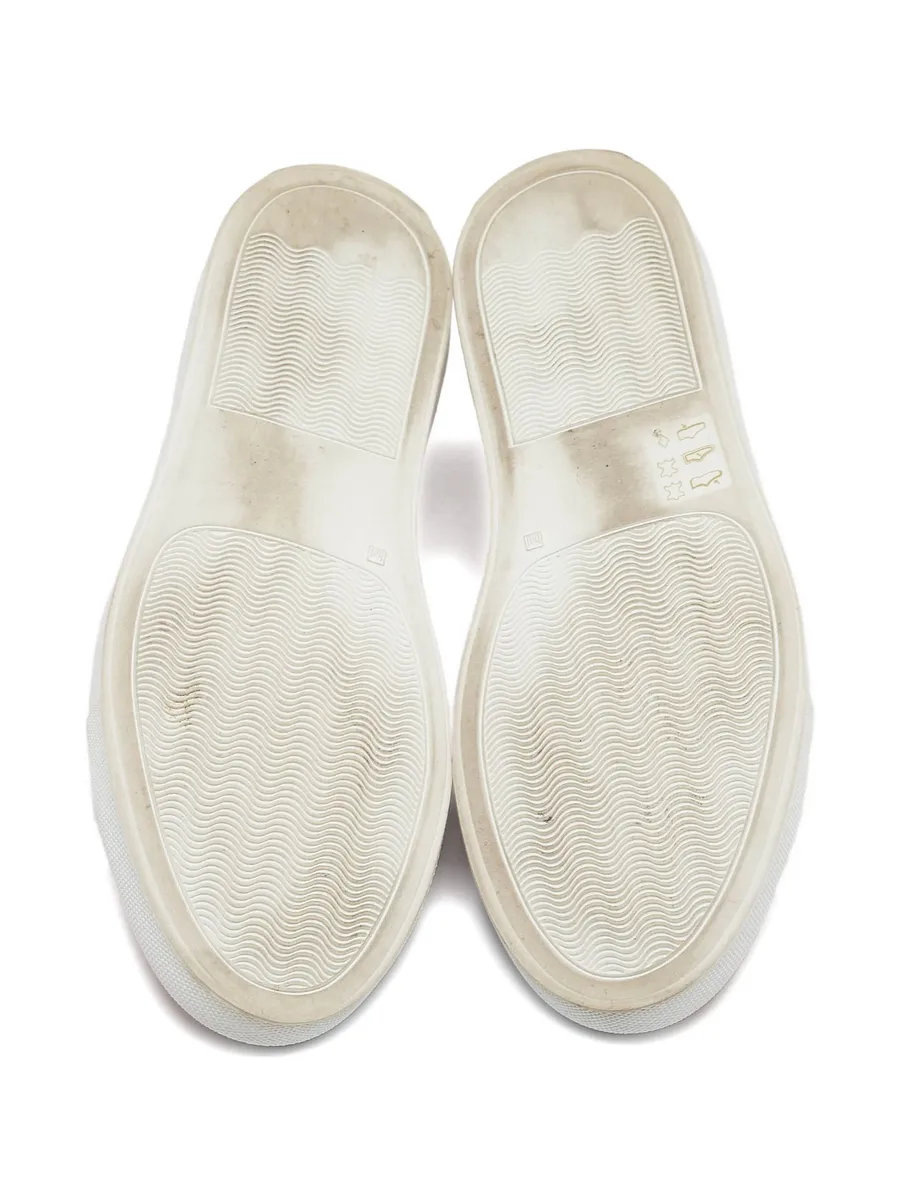 pre-owned suede sneakers 7