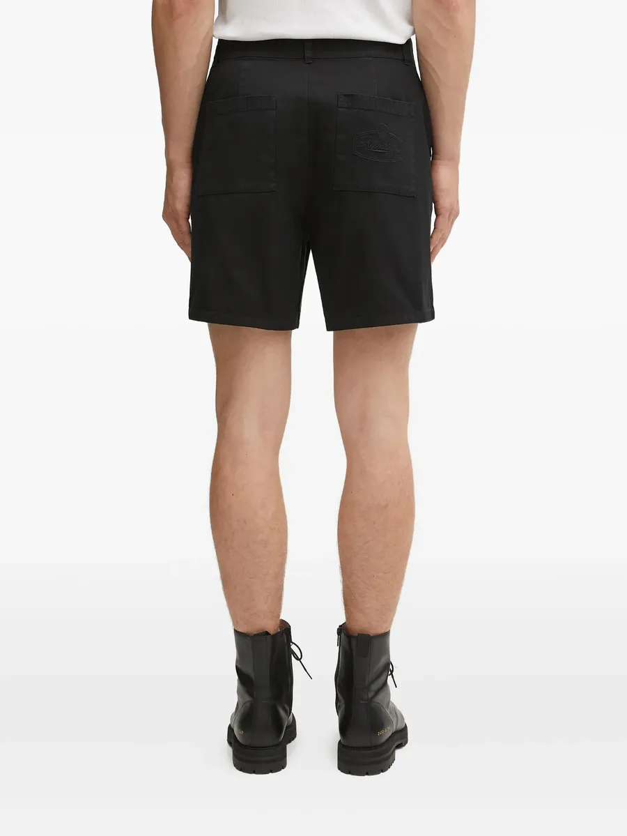 embroidered-patch pocket shorts 5