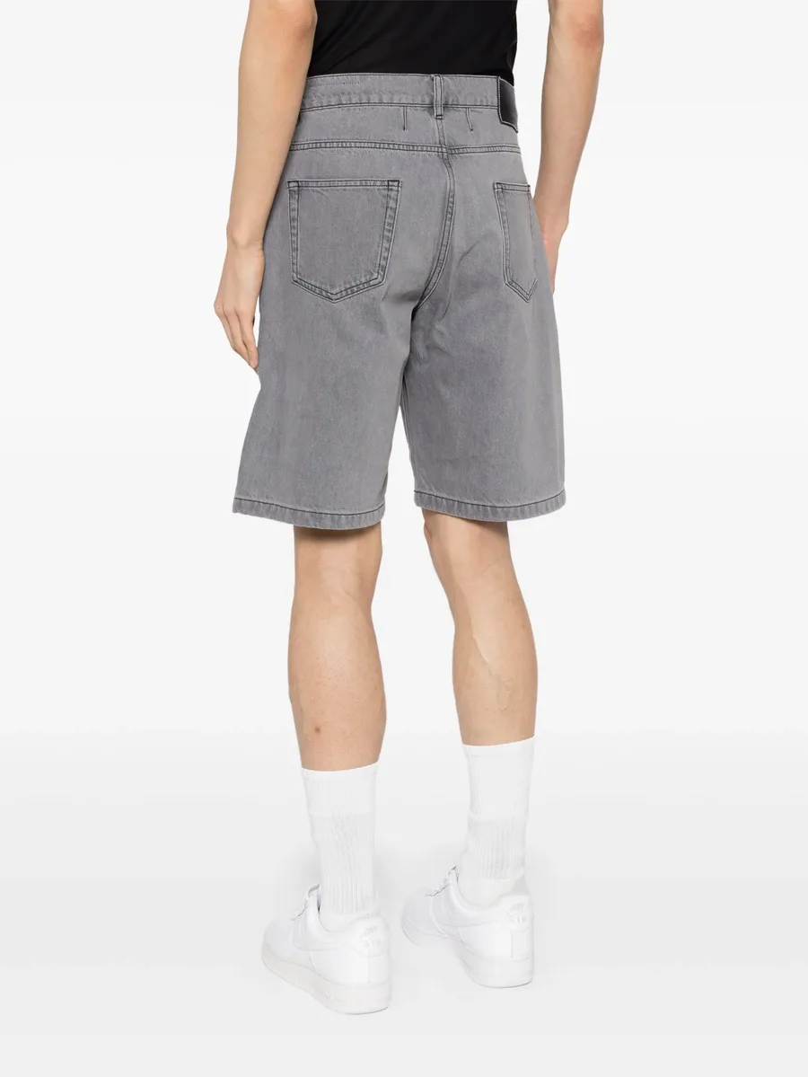 knee-length denim shorts 7