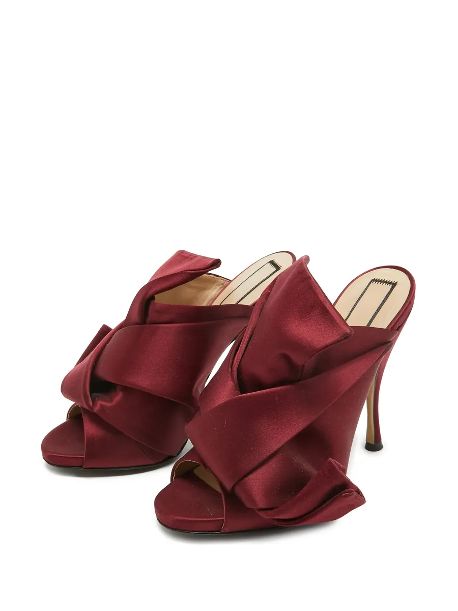 атласные босоножки pre-owned 130 4