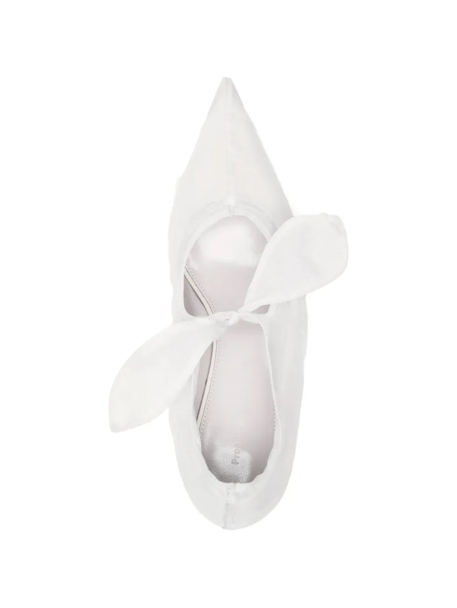 Slash organza pumps 5