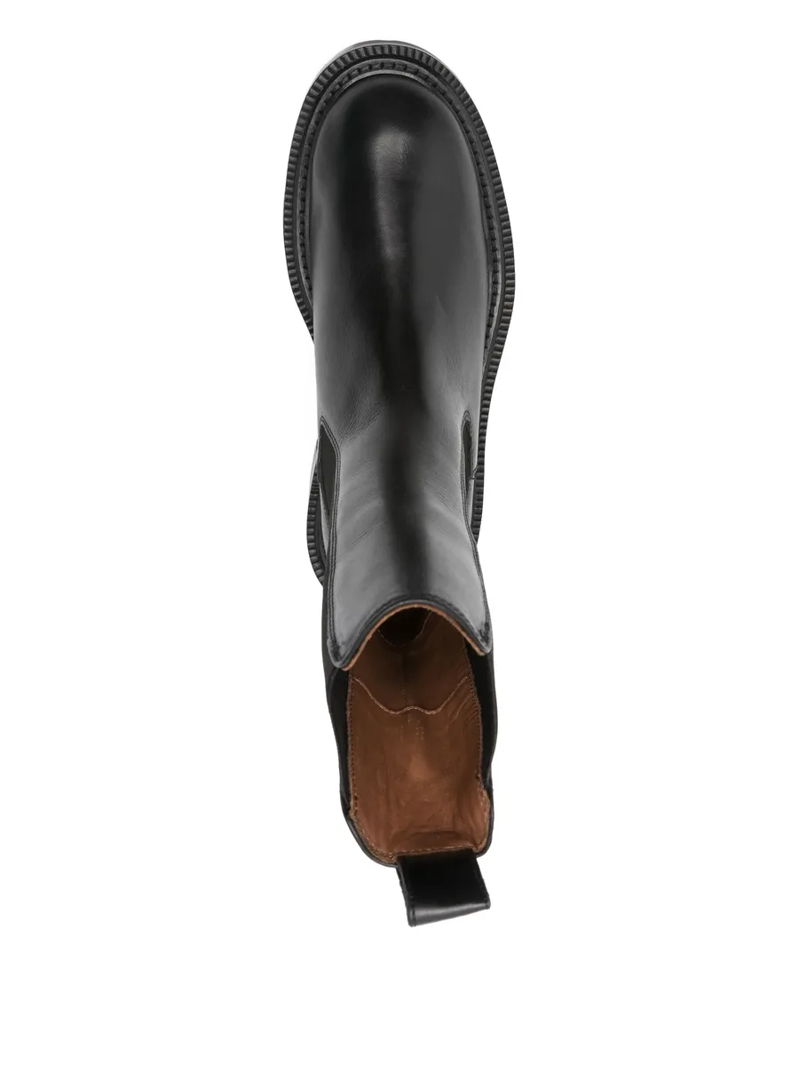 40mm elastic-panelled round -toe boots 8