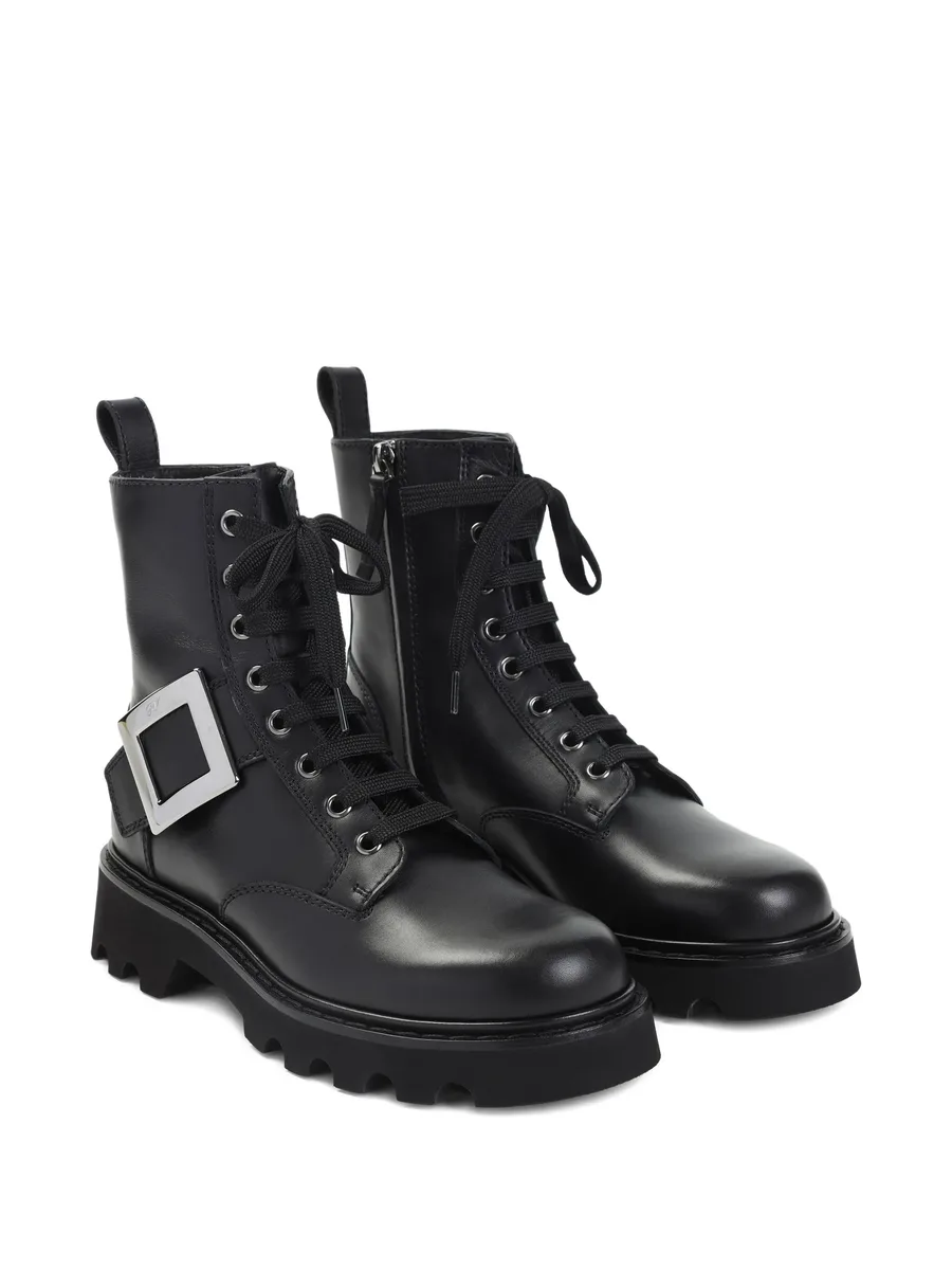 buckle-detail lace-up boots 3