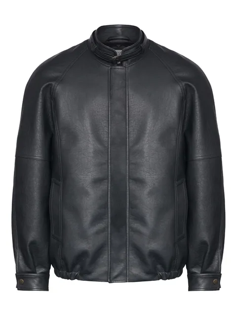 belted raglan-sleeve jacket