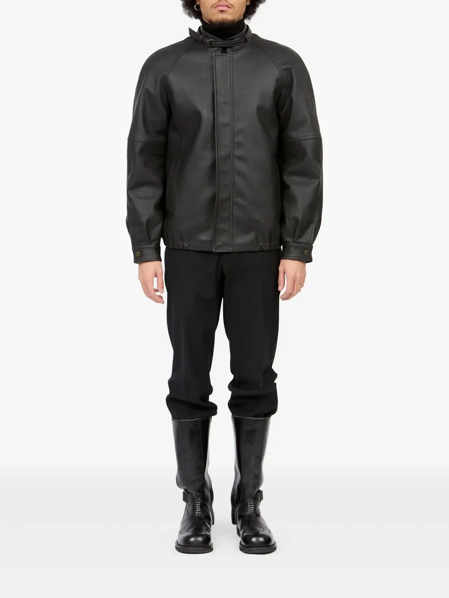 belted raglan-sleeve jacket 3