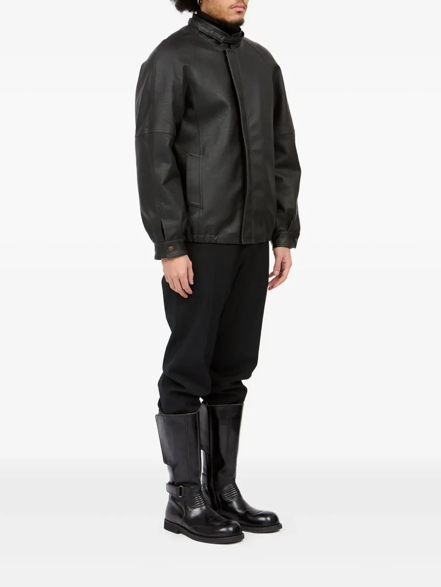 belted raglan-sleeve jacket 6