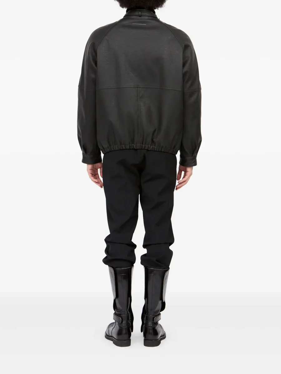 belted raglan-sleeve jacket 8