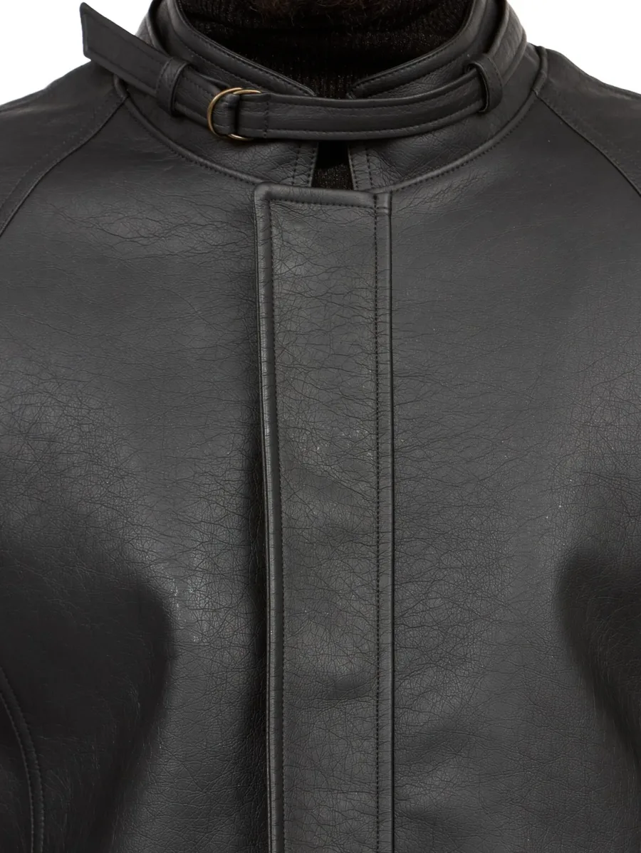 belted raglan-sleeve jacket 10