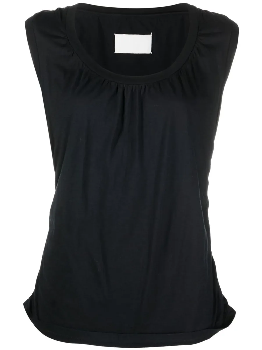 топ (1990-е годы) без рукавов со сборками 2