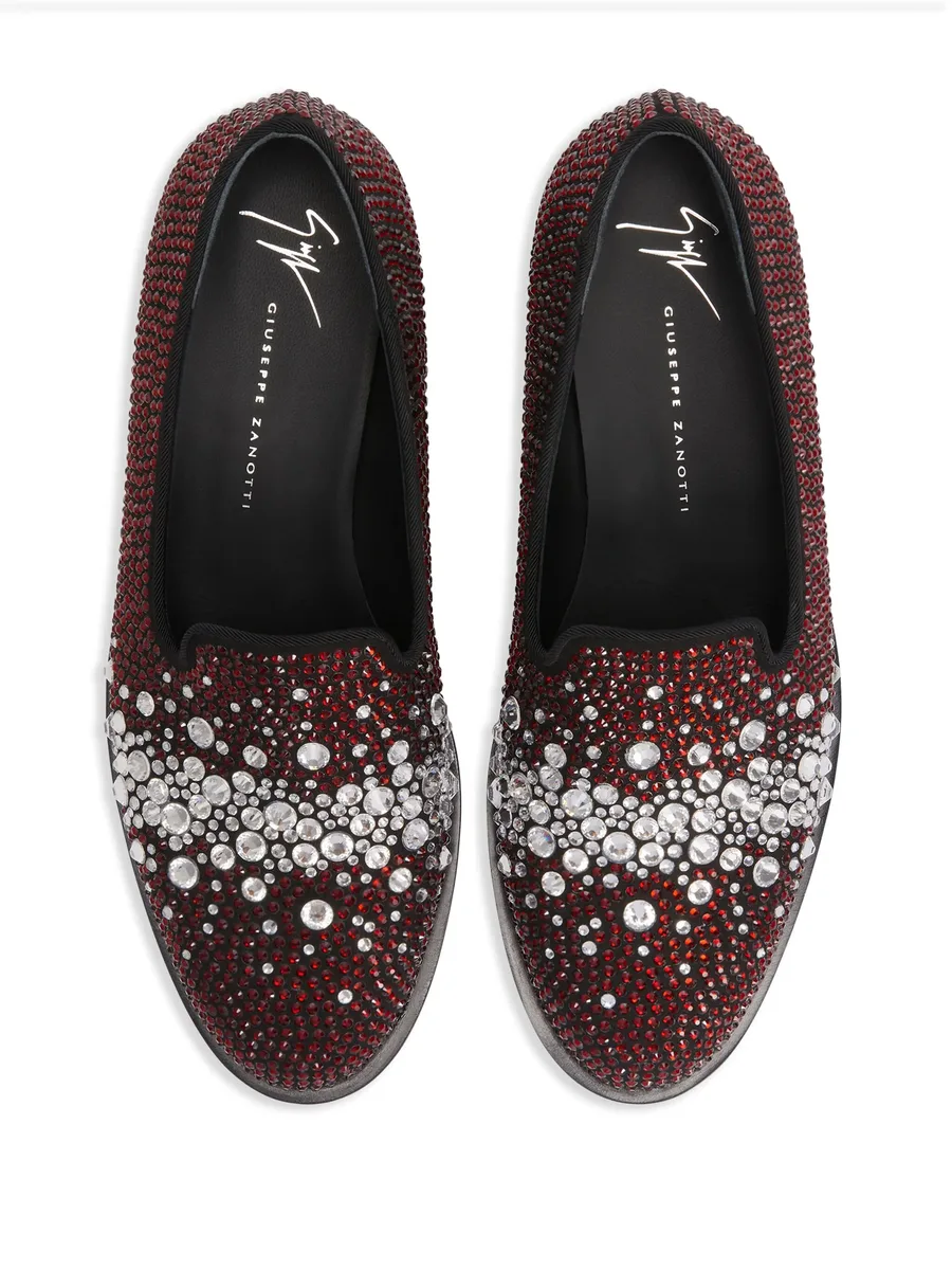 Matildha crystal-embellished loafers 7