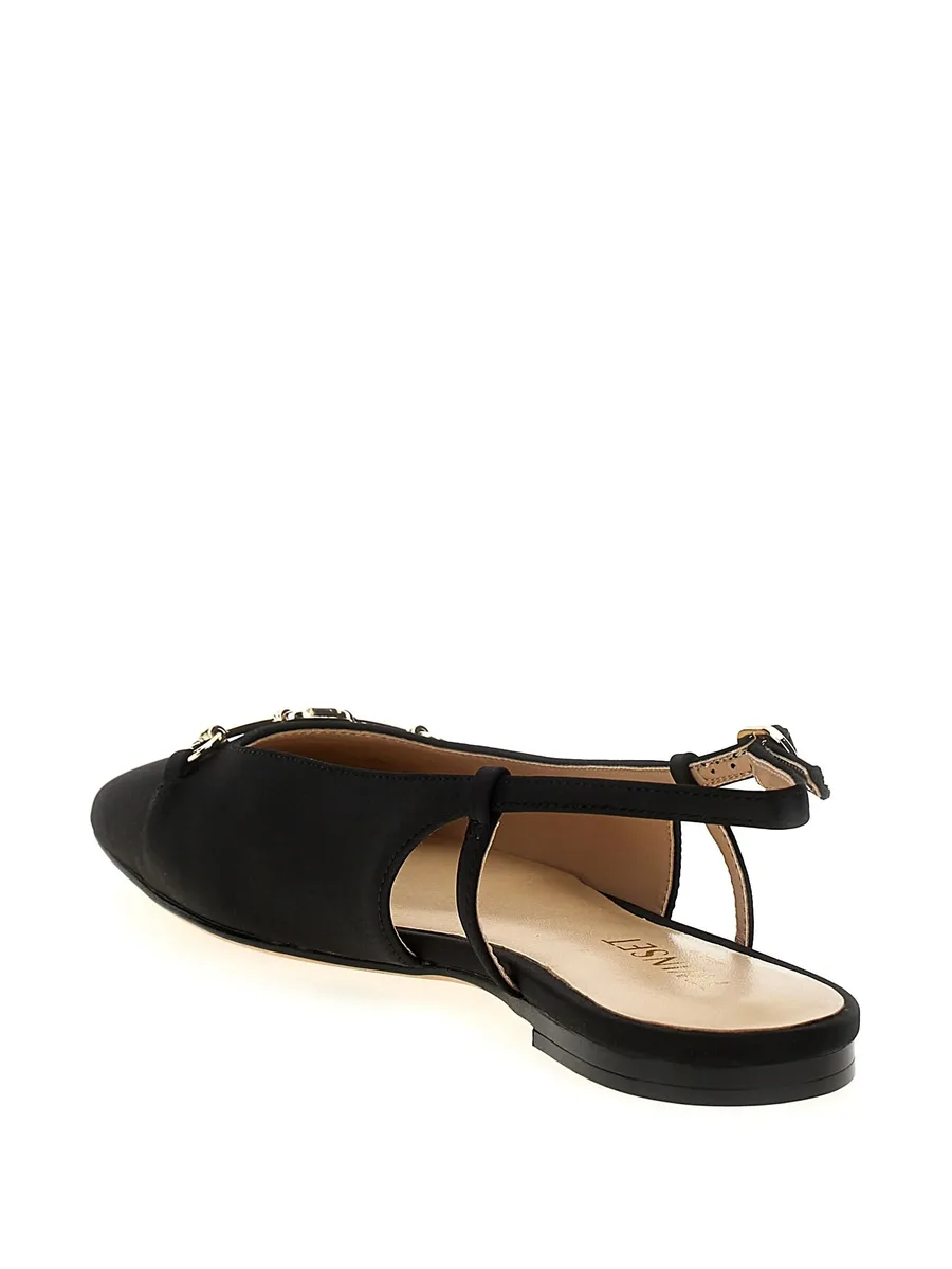 satin slingback flat pumps 5
