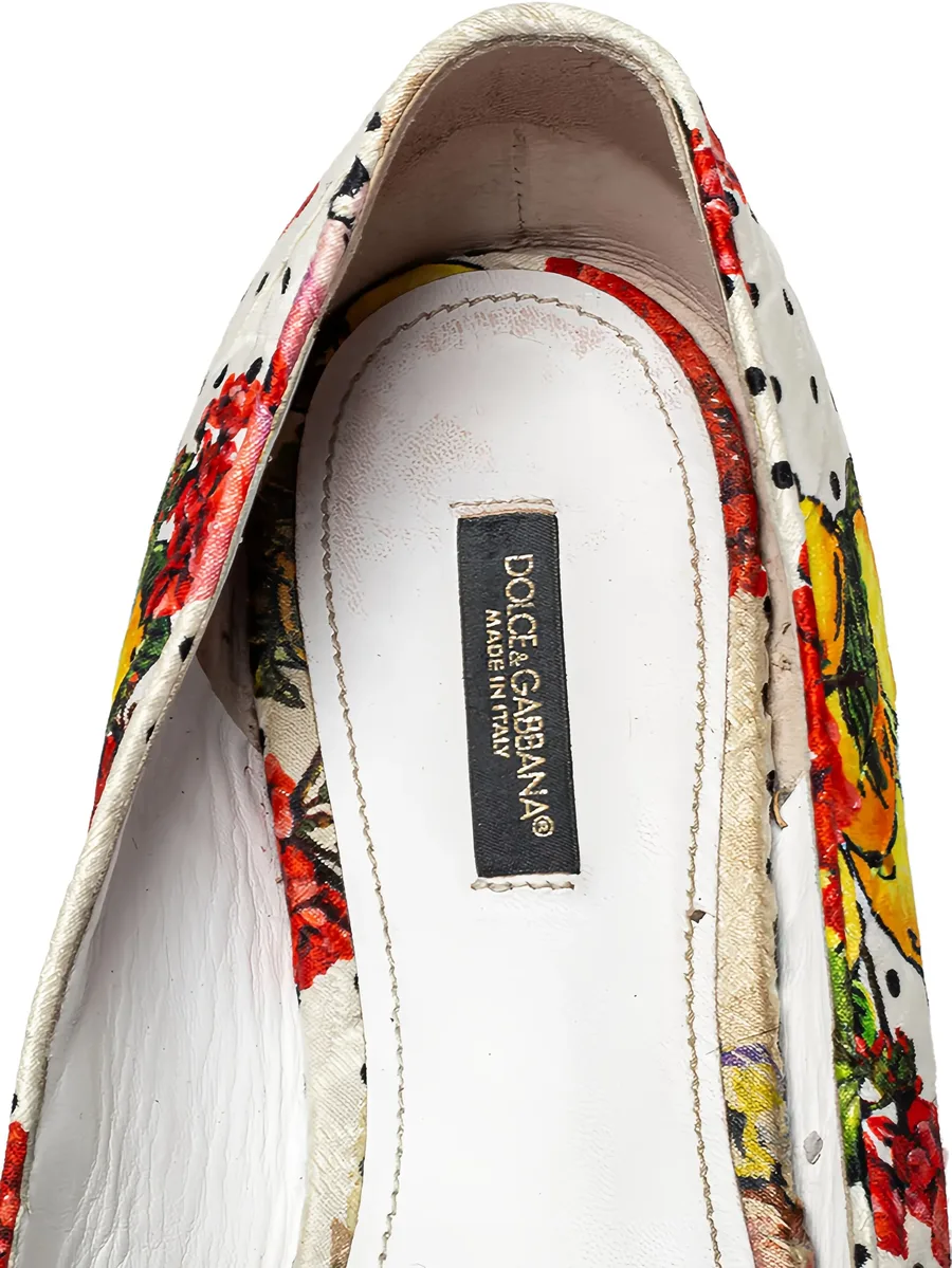 floral-print ballet flats 9