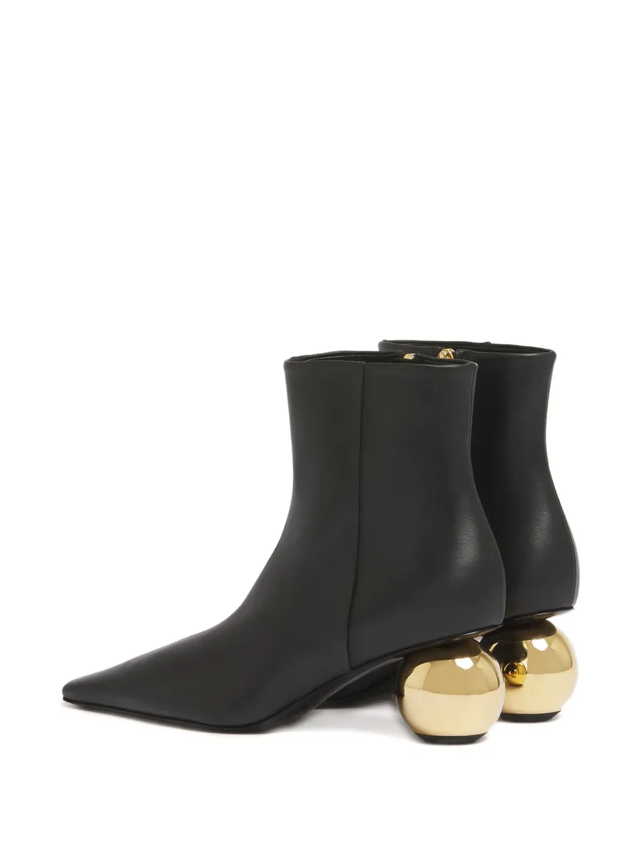 spherical-heel pointed-toe boots 6