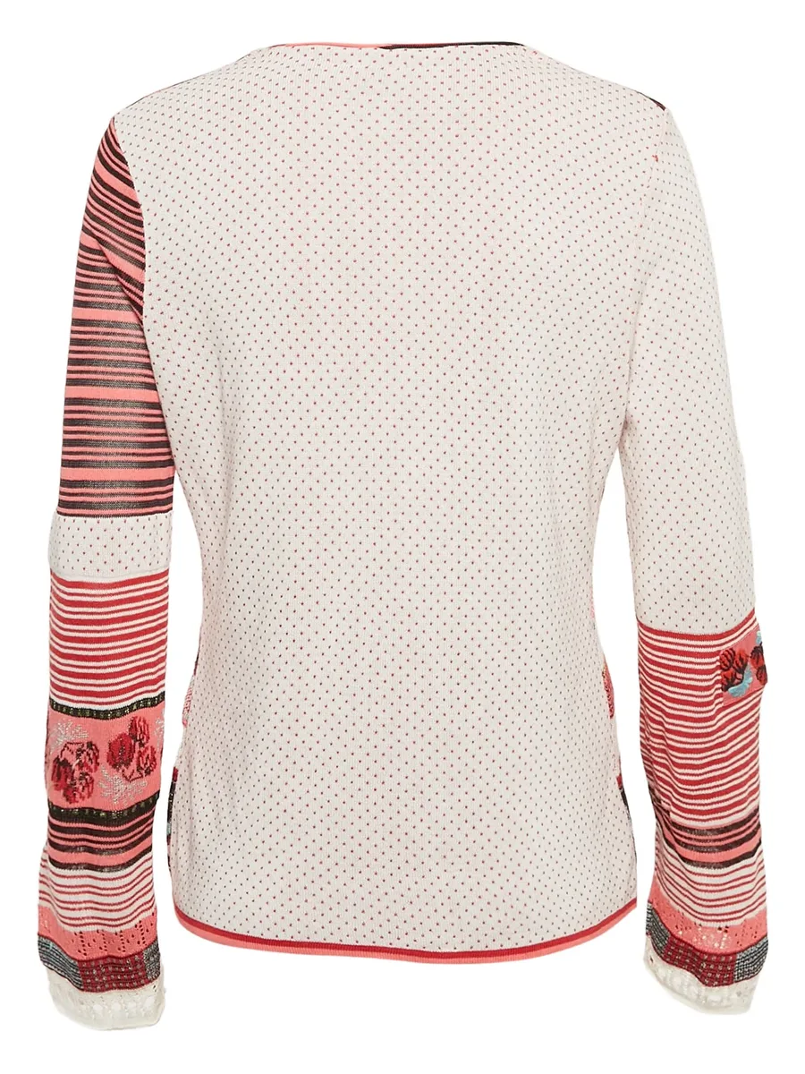 patterned button-up cardigan 3