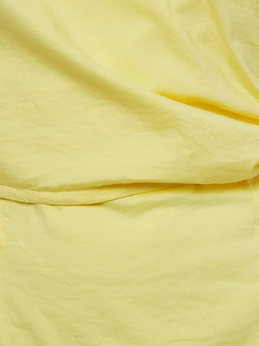pre-owned wrap-front fluted-sleeve top 6