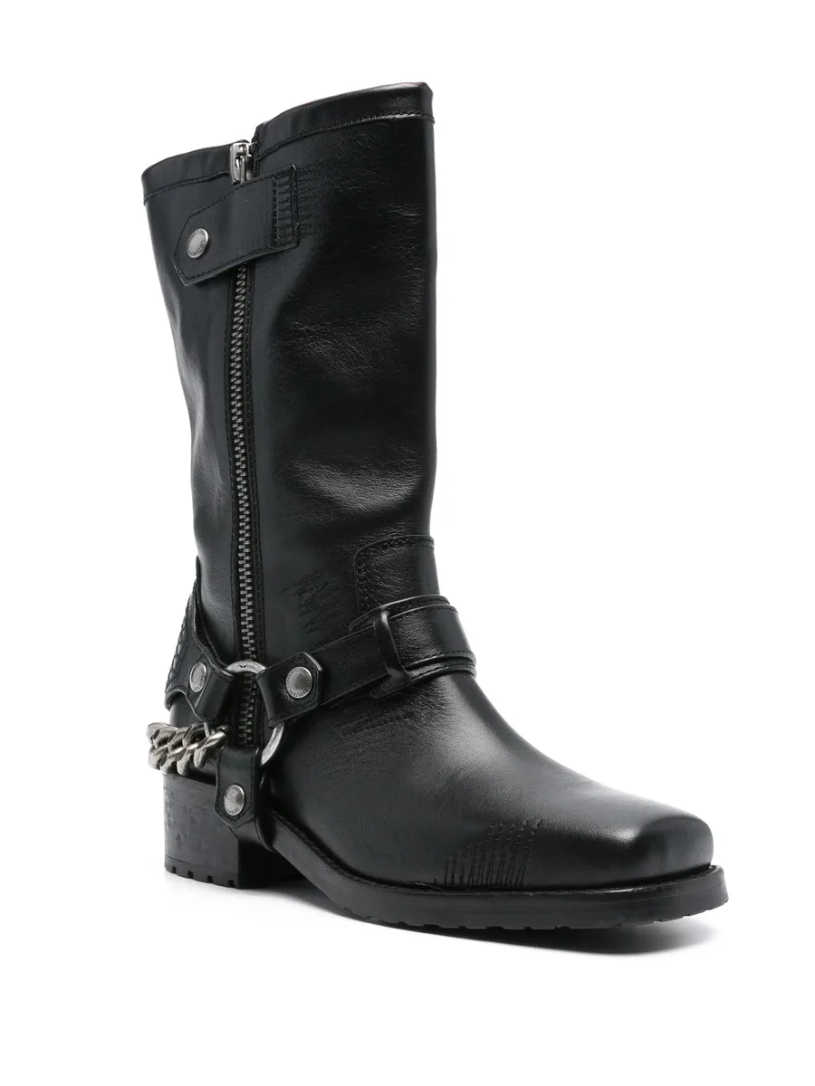Igata leather biker boots 3