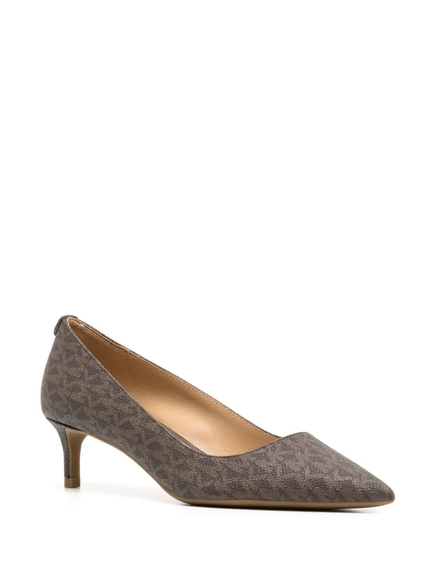 Alina 50mm monogram-print pumps 4