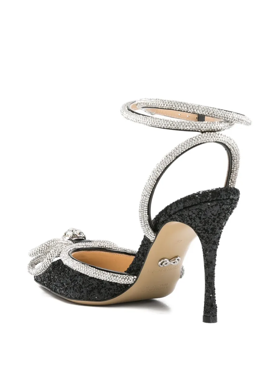 110mm crystal-embellished bow heeled pumps 5