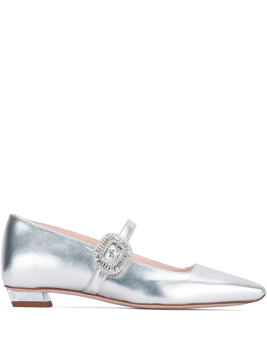 crystal-buckle pumps 1