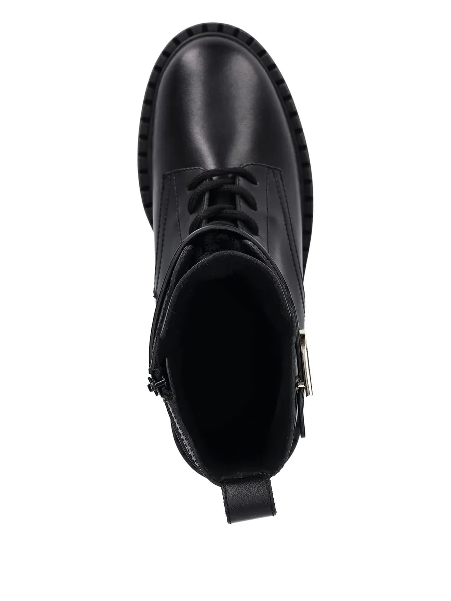 buckle-fastening lace-up boots 5