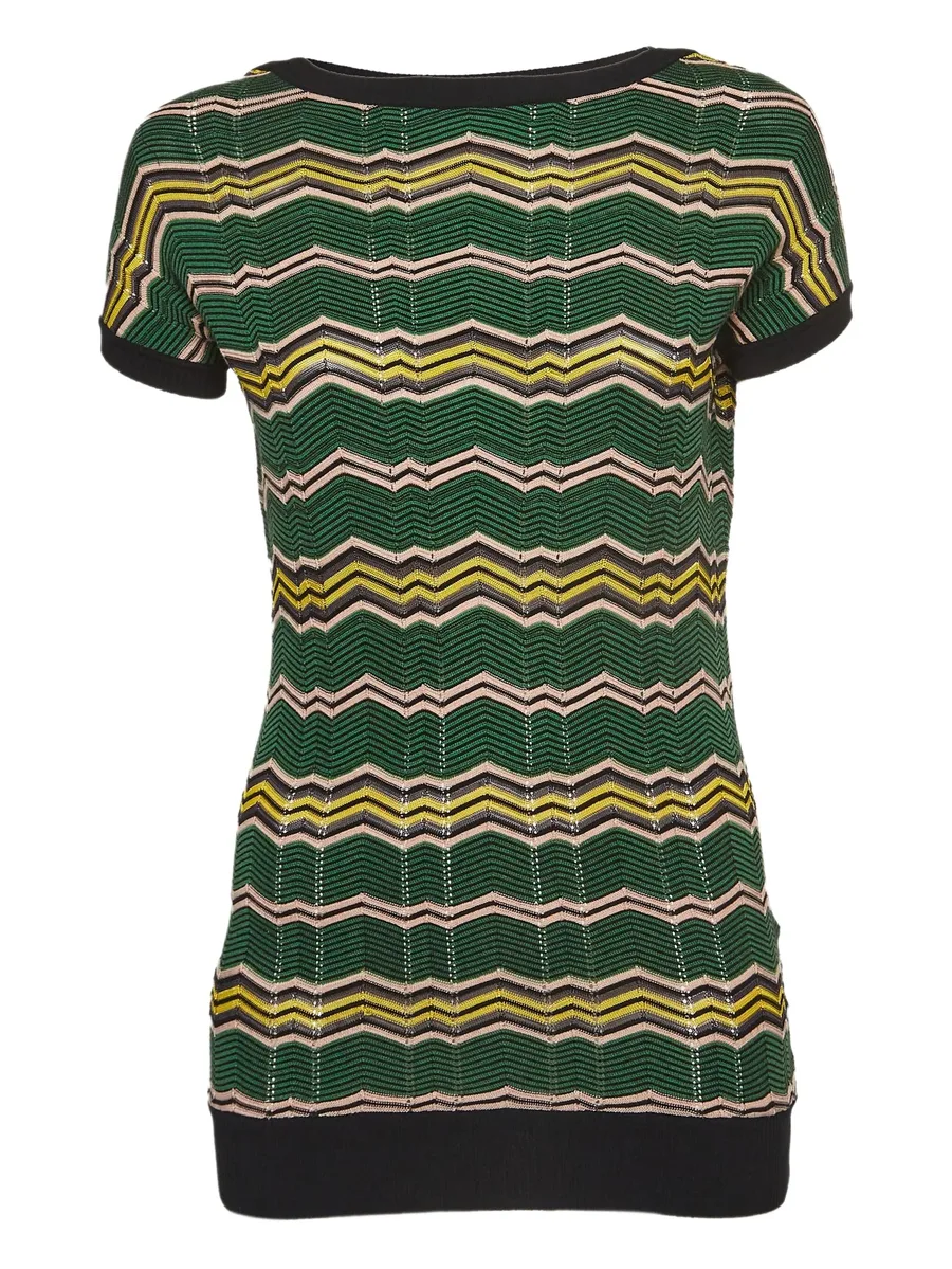 zigzag-knit top 1