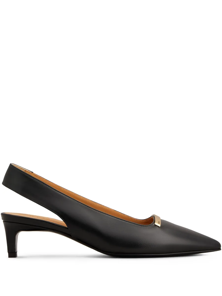 leather slingback pumps 1